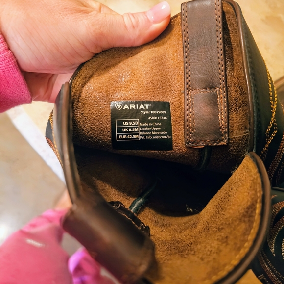 Men's Ariat Amos Shock Shield Leather Boots - Picture 3 of 11